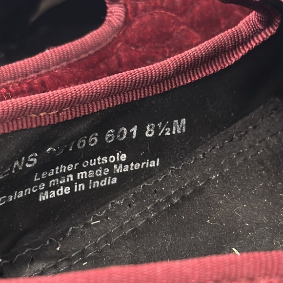 Stacy Adams Mens Valet Red Quilted Velour Velvet Bit Slip On Loafers Sho… - Picture 12 of 12